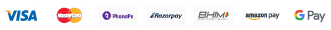 Accepted payments: Visa, Mastercard, PhonePe, Razorpay, BHIM, Amazon Pay, Google Pay